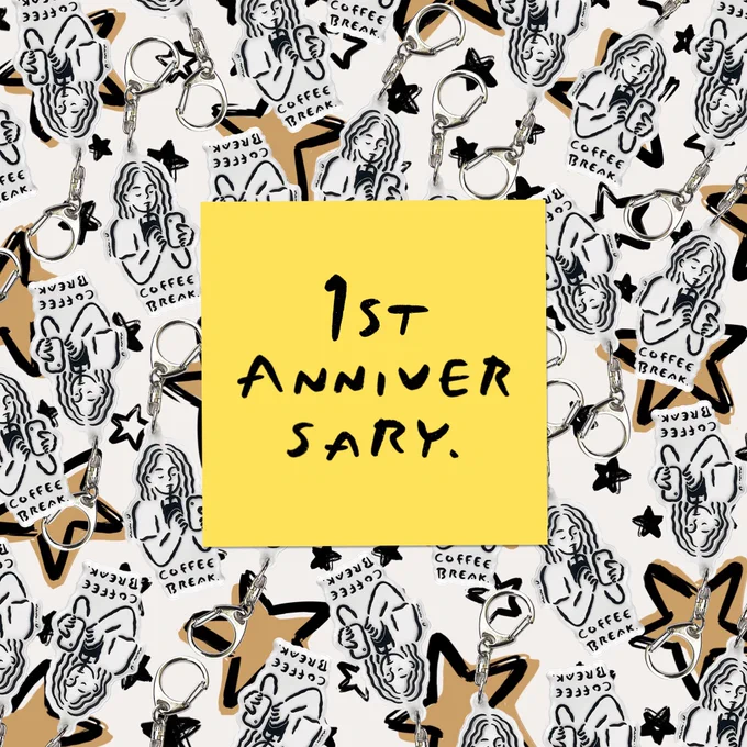 21時よりオンラインストアオープン1周年記念グッズの販売を開始いたしました。
1周年記念グッズを含んだ商品をご購入いただいた方全員へノベルティとしてアクリルキーホルダーをプレゼントいたします。この機会にぜひ♡
https://t.co/YYbUGx0kbe 