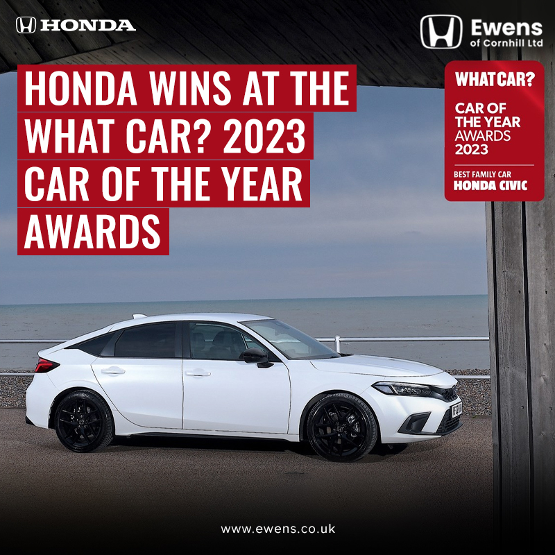 Both the Honda Civic and Honda Jazz continue to prove its credentials, winning the title of ‘Small Car of the Year’ for Jazz and Family Car of the Year for Civic at the 2023 What Car? Awards.  

Read more : bit.ly/3WppGq3

#hondacars #hondauk #whatcarawards #cornhill