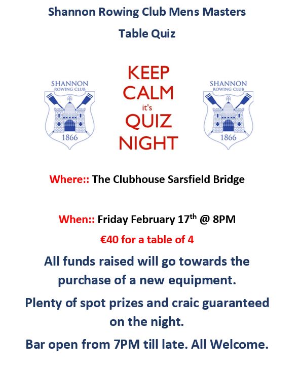 Come along to support Masters on February 17th. All are welcome.