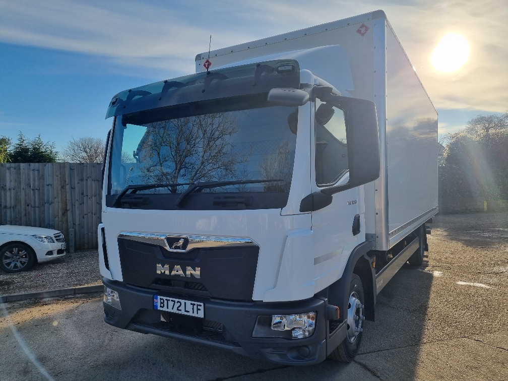 The latest edition to the Castle Freight fleet. 12 ton gvw MAN box