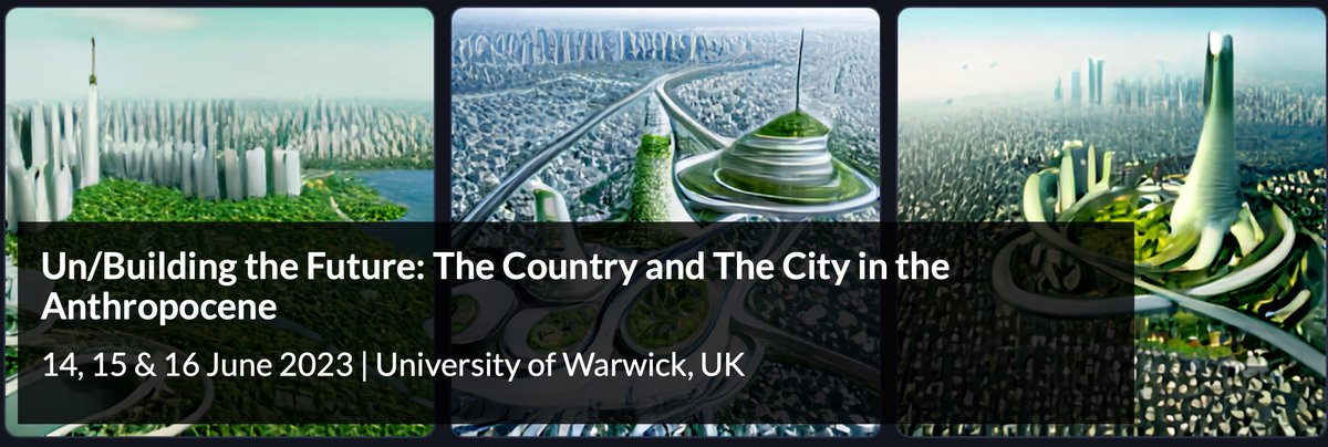 Dr Nora Castle (@nora_castle) on Twitter photo Quick reminder that abstracts are due on Feb 20 for our conference, Un/Building the Future: The Country and the City in the Anthropocene! The conference will take place 14-16 June 2023 at the University of Warwick.
warwick.ac.uk/fac/cross_fac/…… <a href="/WarwickEHN/">WarwickEHN</a> @IASWarwick @EnglishWarwick Quick reminder that abstracts are due on Feb 20 for our conference, Un/Building the Future: The Country and the City in the Anthropocene! The conference will take place 14-16 June 2023 at the University of Warwick.
warwick.ac.uk/fac/cross_fac/…… <a href="/WarwickEHN/">WarwickEHN</a> @IASWarwick @EnglishWarwick