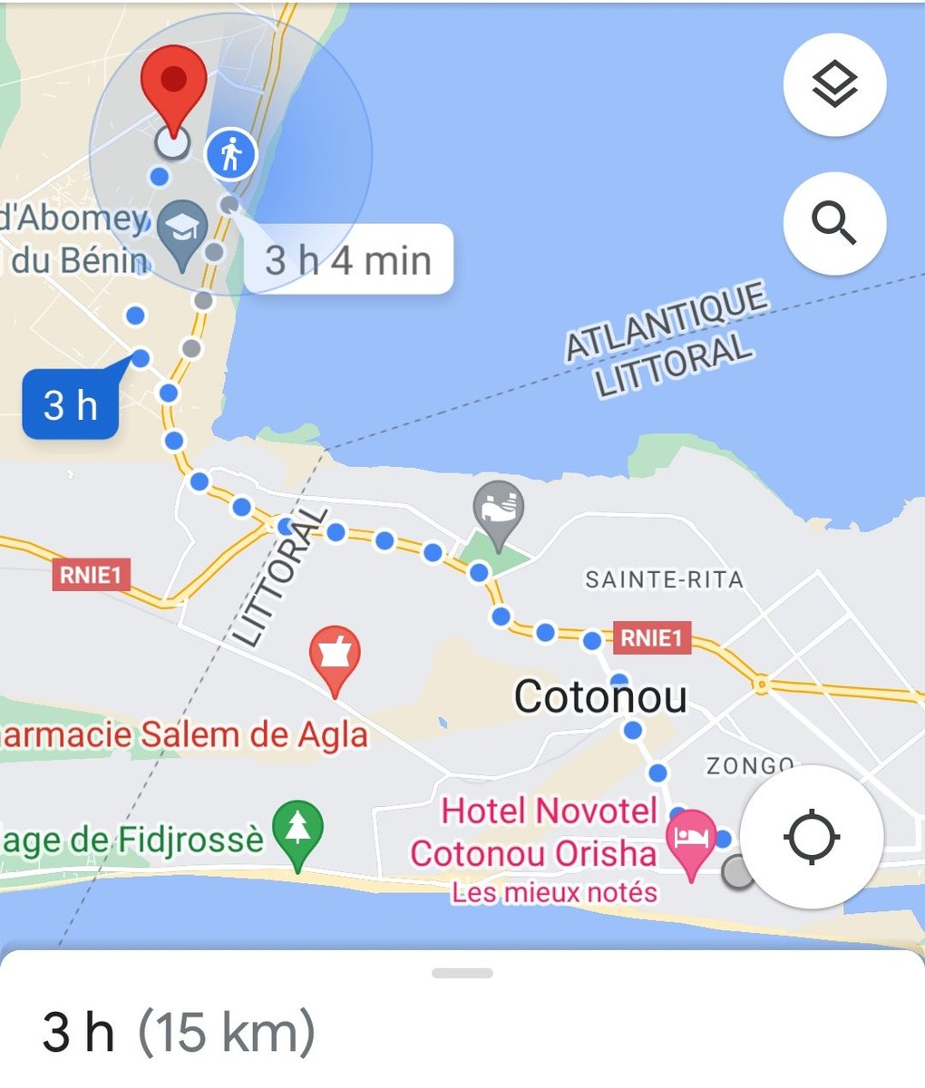 premiernomade's tweet photo. Point de la première journée...

Place de l'amazone à Bidossessi : 16 Kilomètres

J'étais très fatigué, j'ai littéralement dormi sur la voie. Il faut dire que je n'étais pas en bon point.

J'étais entrain de changer carrément de routine. https://t.co/yAuPB3nuye