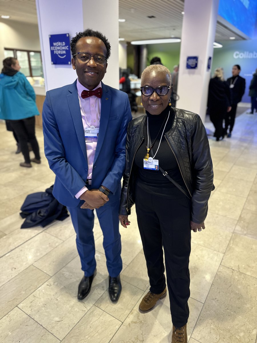 LandrySigne's tweet photo. #Davos23 Highlight2: Creative industries are critical to well-being &amp; inclusive prosperity. Stay tuned for my report! Enjoyed brief interactions with @iamwill @IdrisElba @AngeliqueKijo. Congrats to Idris &amp; Sabrina for winning the 2023 Crystal Award! @Thunderbird @BrookingsGlobal https://t.co/8sITAEgKwX