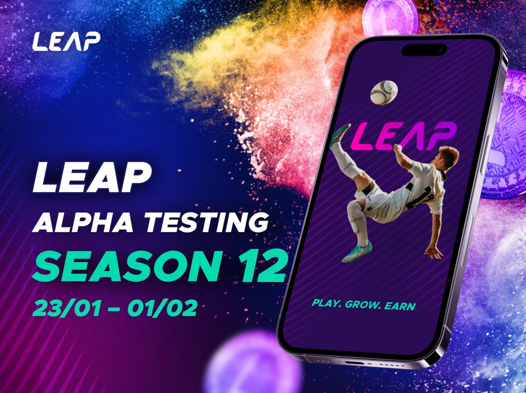 Play_Leap's tweet image. LEAP Alpha Testers &amp;amp; Airdrop Participants! The last 12th SEASON of testing starts now and will run until Feb 1st. 
Complete tasks from our Discord Channel, earn points &amp;amp; make it into the TOP 10 to win $LEAP tokens. Good luck!
discord.com/channels/99456…

#LEAPapp