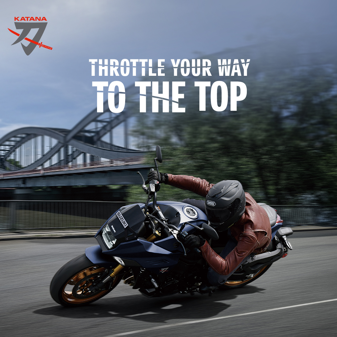 suzuki2wheelers's tweet photo. It’s more than just a bike. It’s a statement to mark your arrival. Hop on your #SuzukiKatana and be a cut above!
#SuzukiIndia #SuzukiMotorcycle #FeelTheEdge https://t.co/dCSVUNDbtZ