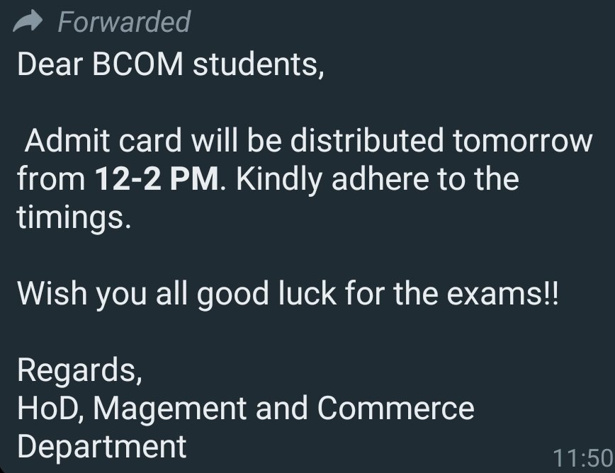 commercebhaiya's tweet photo. Exam tomorrow and College wasted 5 hours of students and 1-3 hour travel time too
They called at 12 noon and give at 5 PM
#ggsipu 
@anubha1812 @Minister_Edu @ugc_india @dpradhanbjp @msisodia https://t.co/CDLlwPj9bR