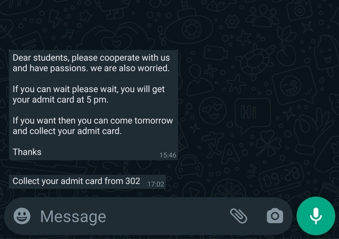 commercebhaiya's tweet photo. Exam tomorrow and College wasted 5 hours of students and 1-3 hour travel time too
They called at 12 noon and give at 5 PM
#ggsipu 
@anubha1812 @Minister_Edu @ugc_india @dpradhanbjp @msisodia https://t.co/CDLlwPj9bR