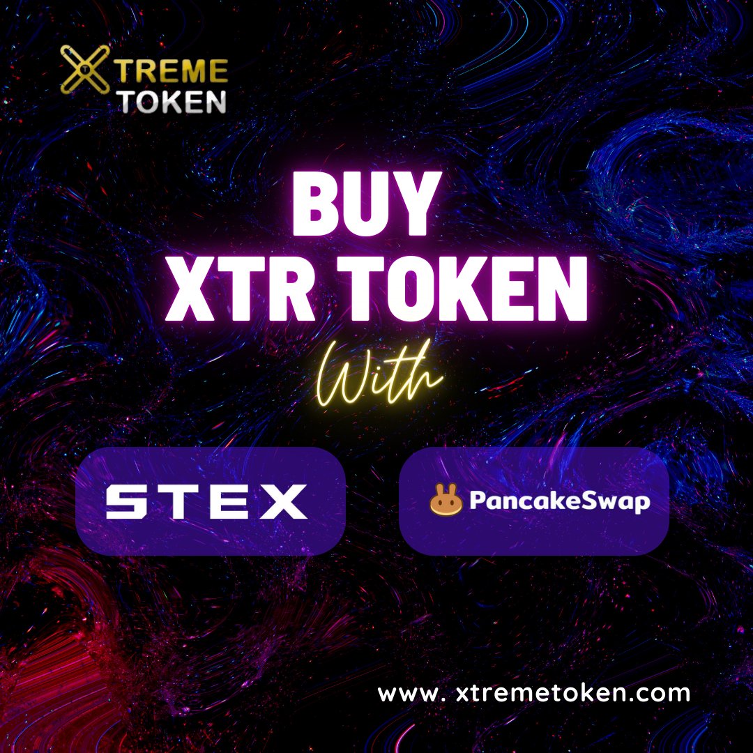 xtreme_token's tweet photo. Buy XTR tokens from STEX and Pancake Swap. For more Visit: https://t.co/bP3MA1qQPk
#bitcoin #dashcoin #zcash #xtrtoken #binance #bitcoininfo #bitcointips #cryptocollabs #eth #Litecoin #token #tokenpair #bitcoin #ethereum #investors #investing #assets #bitcoin #Bullish #BearMarket https://t.co/W93OyPYXfb