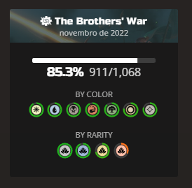 Temporada de Drafts Finalizada Conta #1

Brothers War
137 boosters ganhos
23 eventos jogados
35k gemas gastas
27.6k gemas ganhas
-7.400 gemas total (+- 40usd)
85.3% da coleção completa
61% winrate

#mtg #mtga #Magicarena #Magicthegathering #mtgbro