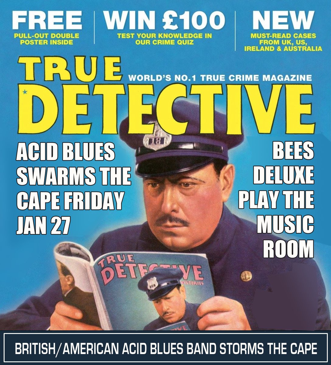 BeesDeluxe's tweet photo. Don't Cop out of this show! Come to the The Music Room, West Yarmouth, MA this Friday Jan 27. 

https://t.co/sxaK0GCcnw

#blues #acidblues #beesdeluxe #capecodmusic #themusicroom #capecodma #capecodmusicscene #capecodmagazine #musicroomcapecod #tomandersonguitars https://t.co/JjYFQwyHIj