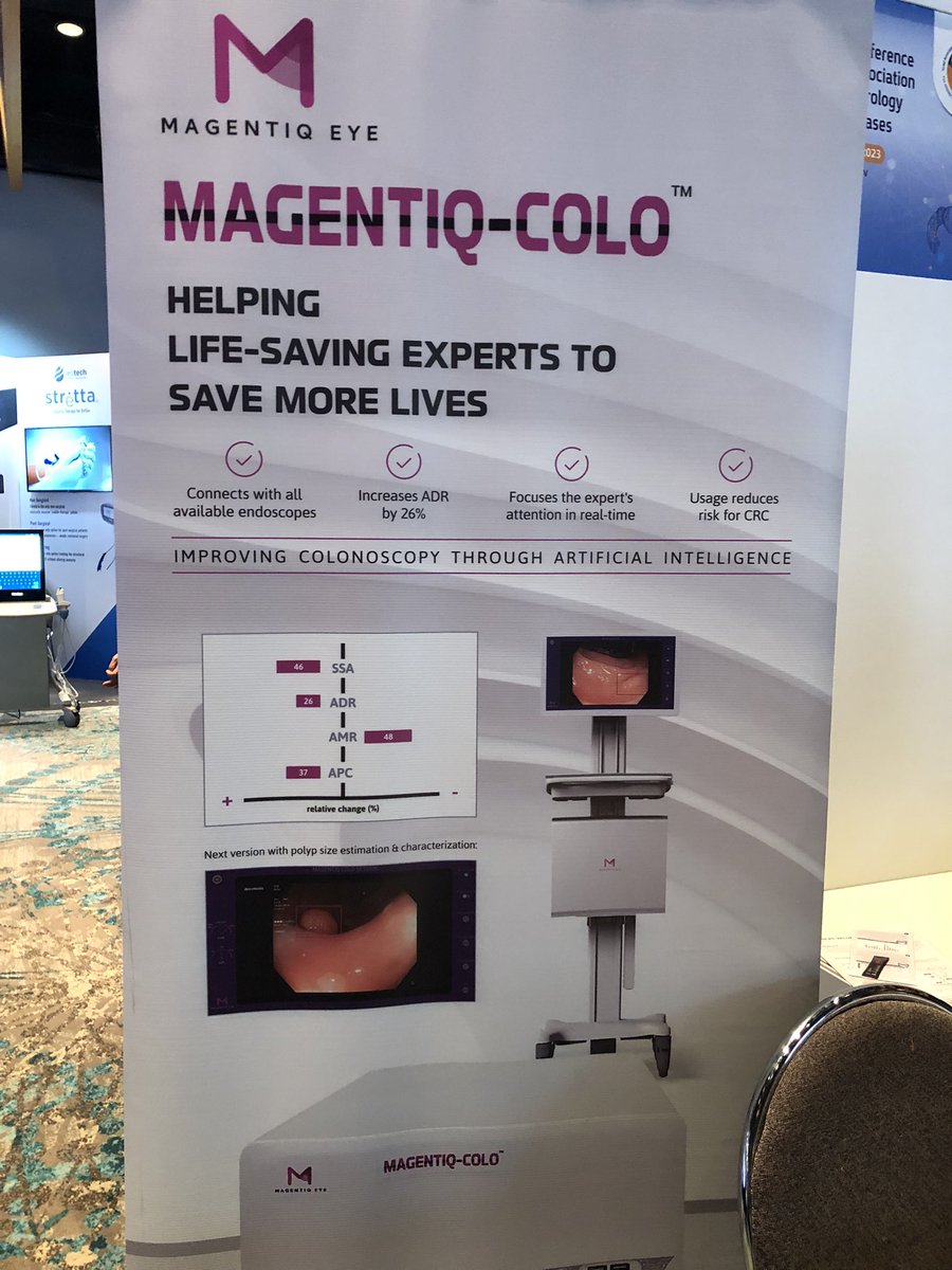 stevenbollipo's tweet photo. Impressive #AI with @MagentiqEye with polyp detection and size estimation, can be added to existing endoscopy systems, improved ADR and much more! Great work @bens908 - looking forward to your ongoing research in this! #GITelAviv2023 https://t.co/1Lu4YeGgWp