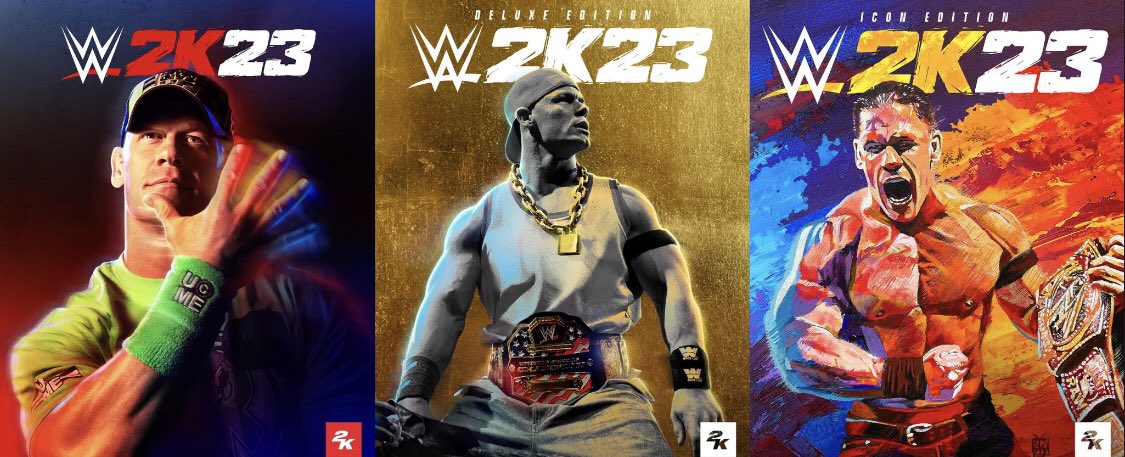 It’s official!

John Cena will be the cover star for #WWE2K23! 

The standard edition. The deluxe edition. The icon edition.
