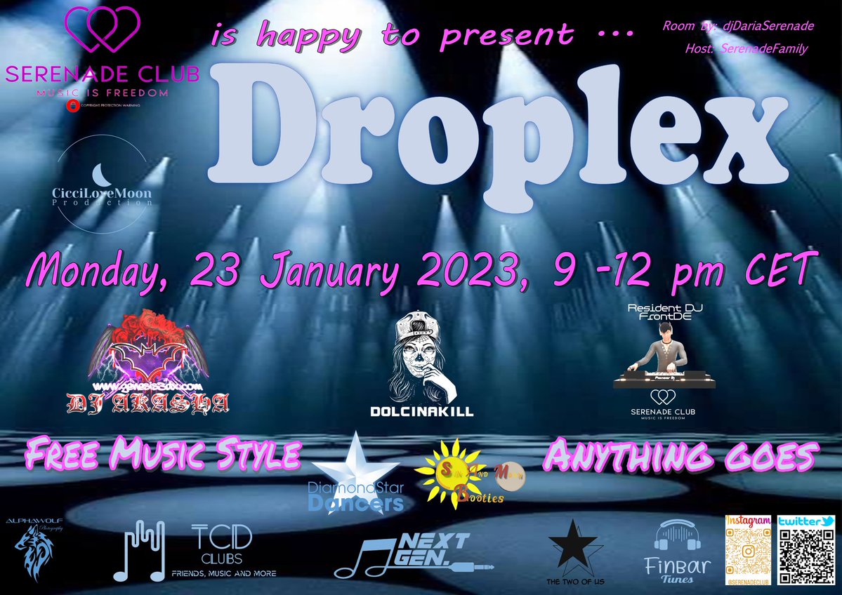 Ayrenn3DXChat's tweet image. Tonight is going to be crazy! @club_serenade is letting the DJs run the show. #Droplex is going to be the place to be at when these three DJs are let loose. 🔥💃🕺🔥💿🎧🎶🔥 @SazBabe3dxChat #3DXChat #3DXChatlife #3DXChatthegame #3dxgirl #SazRenn