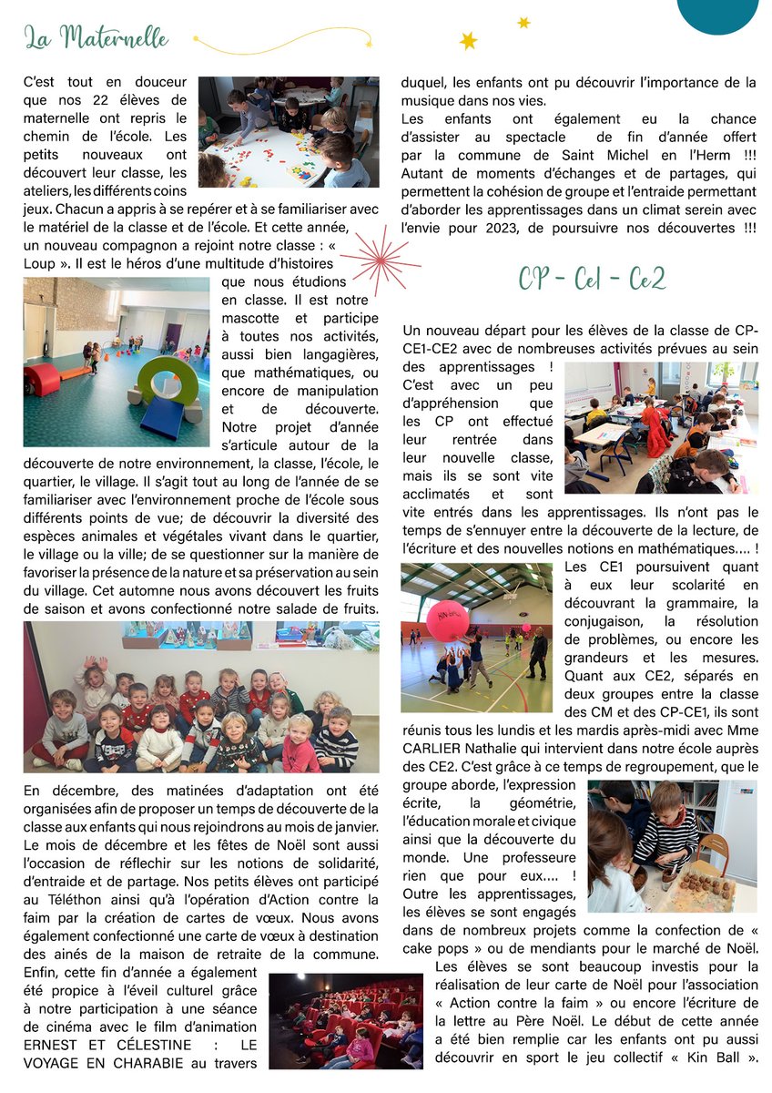Ecole_SteMarie's tweet photo. 📰 Avez-vous lu notre 4e édition du Petit Ecolier ?
Retrouvez-le sur notre site internet : https://t.co/tA3hFrojAW
Bonne lecture !!! https://t.co/GFGoAqBYQL