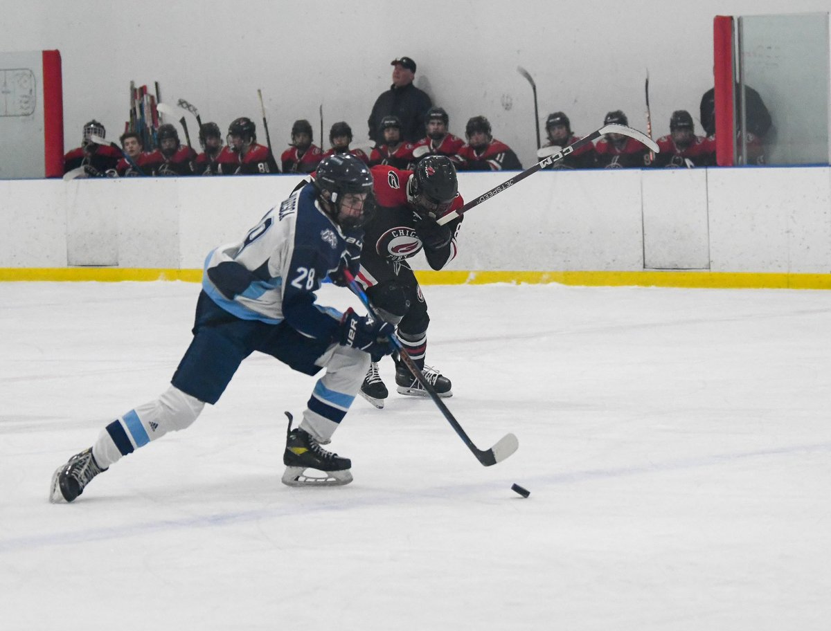 Drake_Maresca's tweet photo. Lost a tough one in OT vs. Fury yesterday.  Our team is playing well just in time for the playoffs.  Let’s #RollAds … @mkejrads @T1EHL #anchorsdown #hockey #hockeylife #IceHockey https://t.co/WxiZnHpfqb