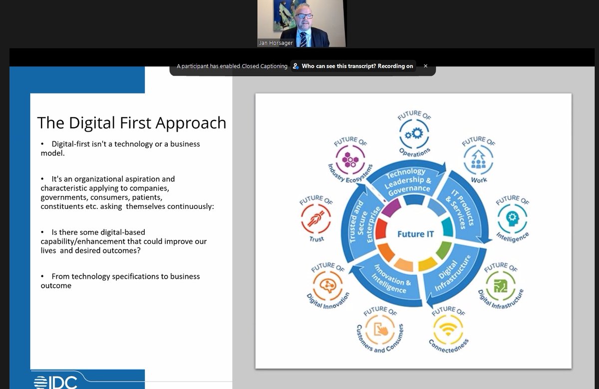 #DigitalFirst isn't a technology or a business model. It's an organizational aspiration and characteristic applying to companies, governments, consumers, patients and so on, says  IDC’s @JanHorsager at #idcdirectionsbenelux
