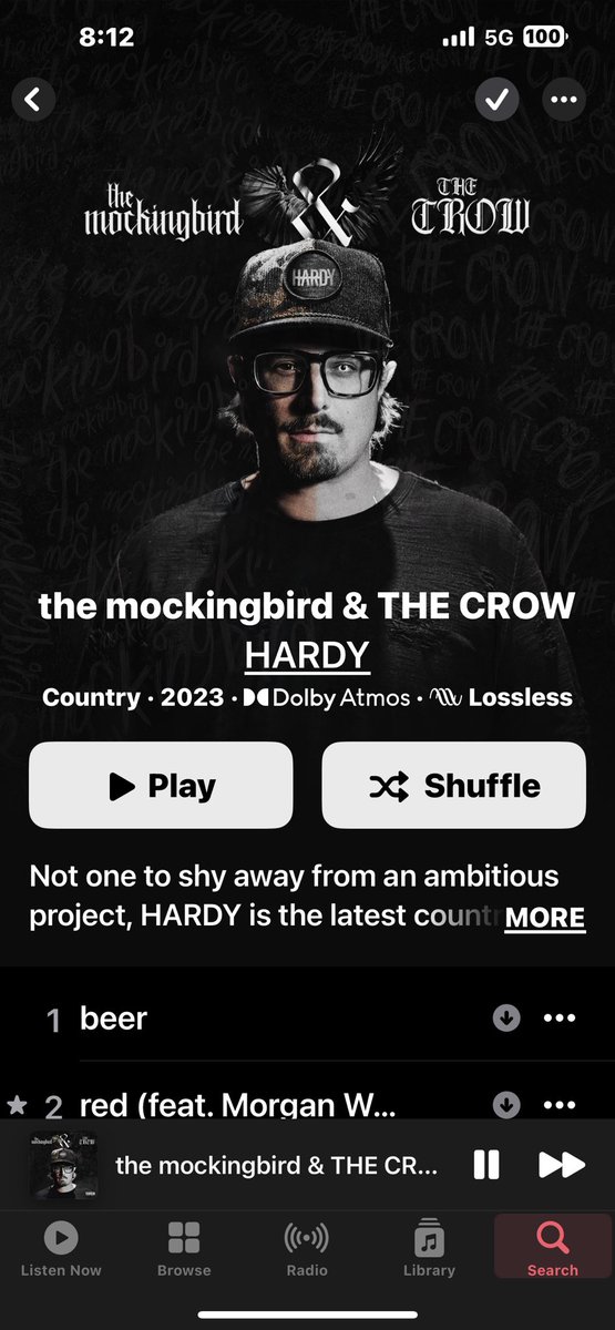Smedd8's tweet photo. Listening to the new @HardyMusic album and really enjoying it. https://t.co/6tI9cYG12q