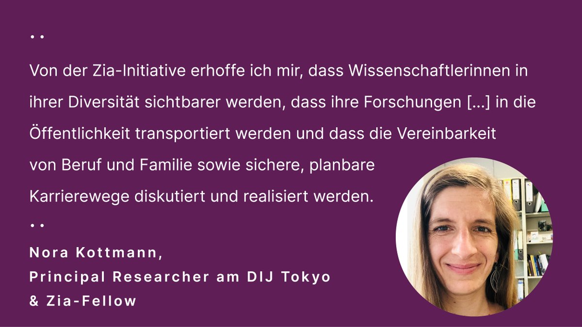 webertweets's tweet image. Die Initiative „#Zia – Visible Women in Science“ soll zur #Förderung und #Sichtbarmachung von #Frauen in der #Wissenschaft beitragen.
Eine der #Zia-Fellows ist Nora Kottmann (@kott_no) vom @dij_tokyo. Zu den Partnern der Initiative zählt auch die #MWS.