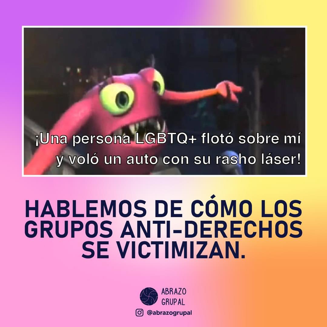 Hoy me gustaría que platicáramos sobre las formas en que los grupos anti-derechos con posturas LGBTfóbicas se victimizan para justificar sus agresiones contra nuestra comunidad. 🧵
