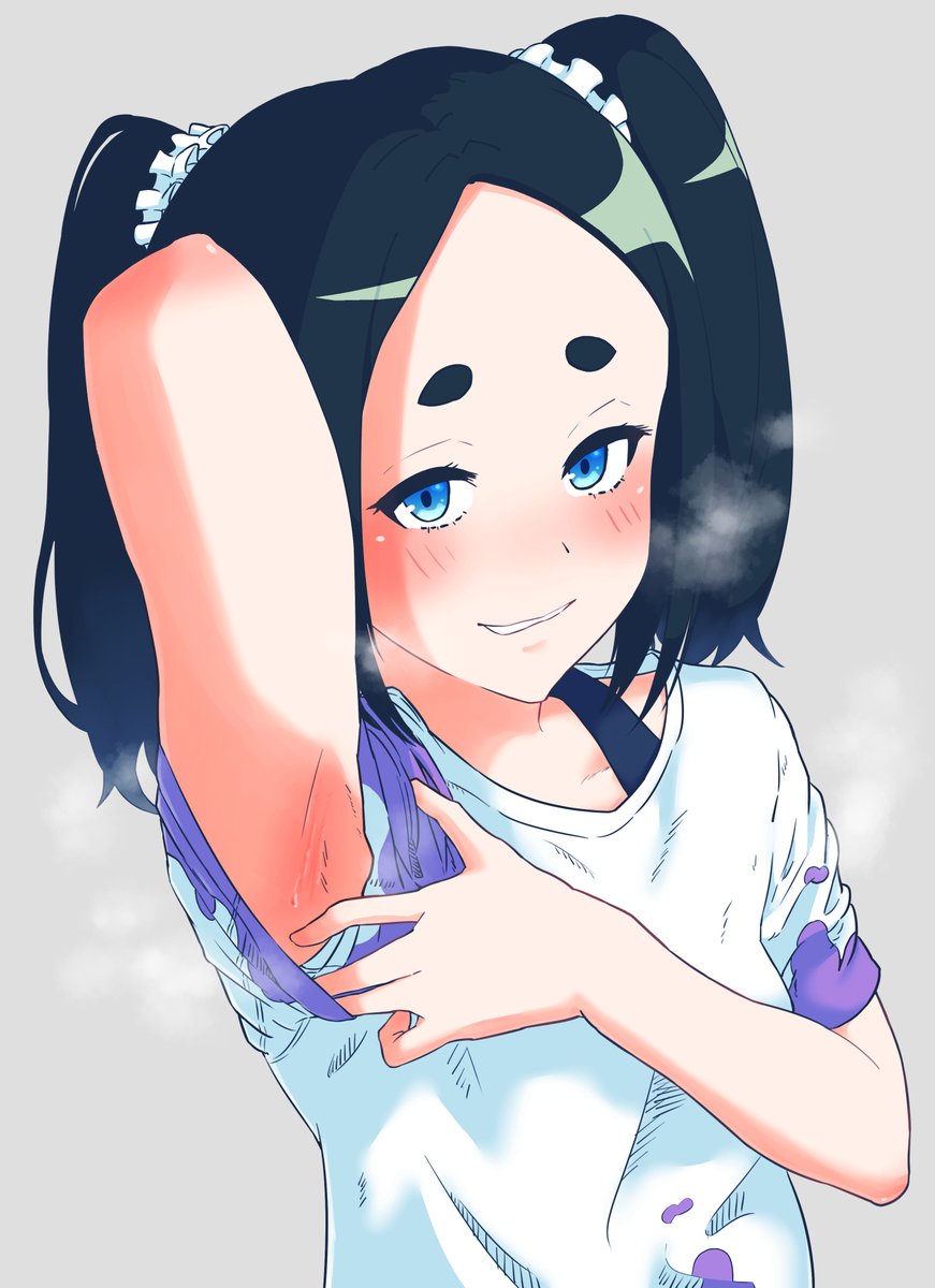 腋を見せてくれるトキシッコちゃんです 