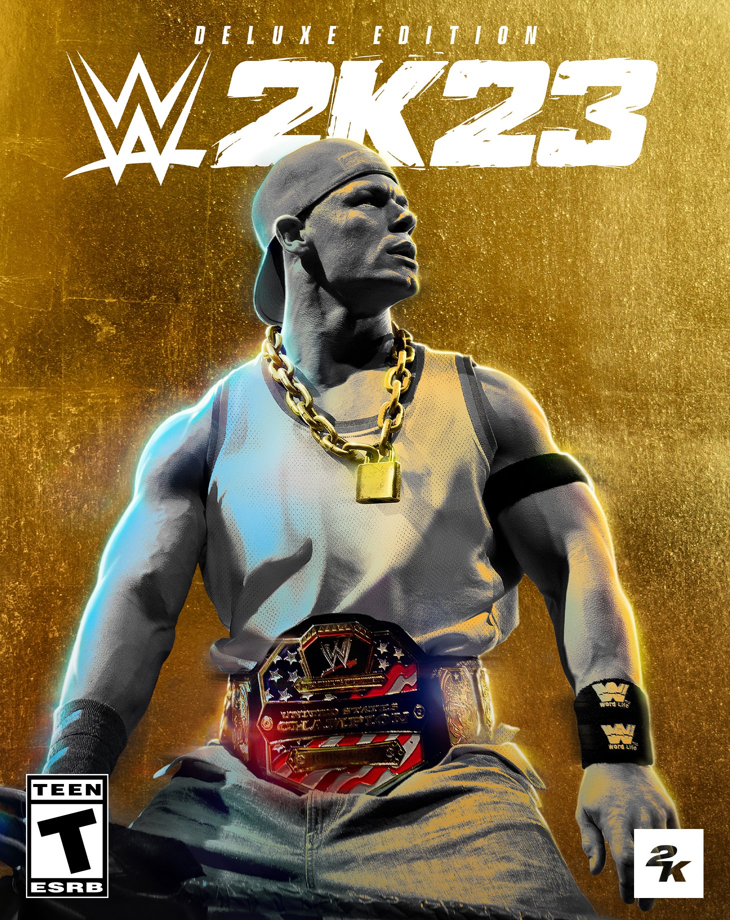 Portada de la versión deluxe de WWE 2K23.