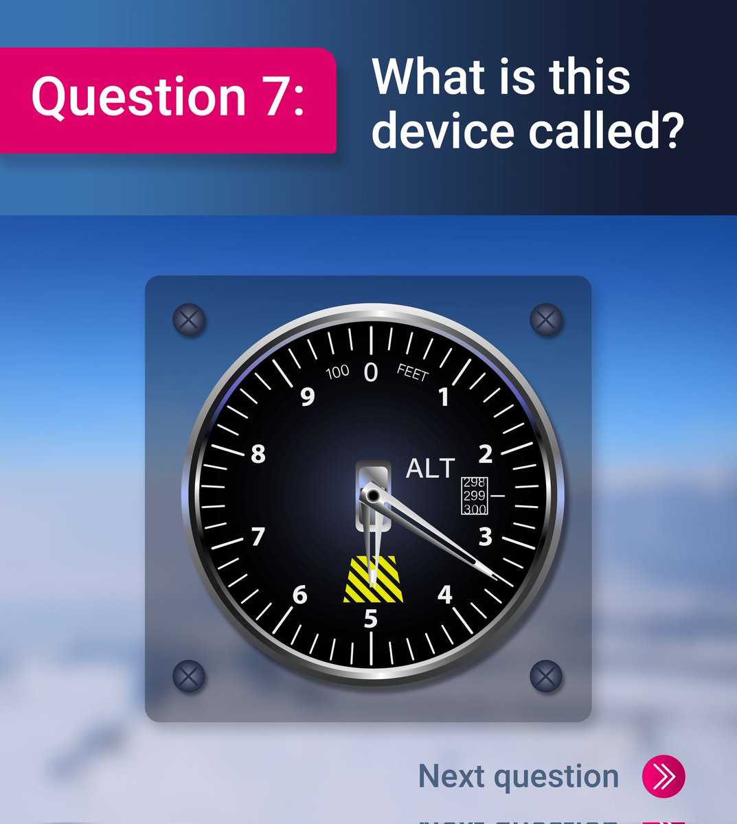 Kleexfly's tweet photo. Questions from the https://t.co/w8OzF3iB9t
Question #7 - What is this device called?
#Aviation #Marketplace #KLEEXFLY #Aircrafts #Helicopters #Gliders #Schools #Jobs #Drones #Skydiving #Paragliding #Speedflying #Kiting https://t.co/Fdtpr811or