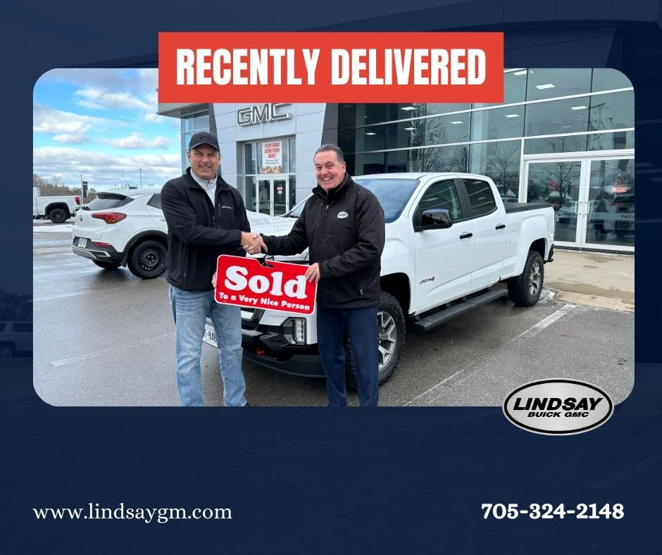 Another great delivery at Lindsay Buick GMC.