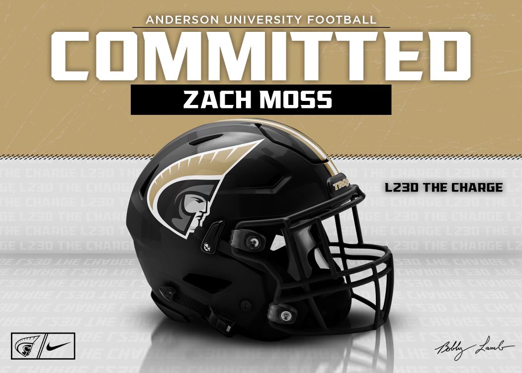 Zachary_moss75's tweet photo. After a lot of consideration, I’ve decided to commit to Anderson University💯💯 @CoachThurn @AUTrojansFB @SethStrick11 @YorkRecruits @YorkHogCats @JLayman44 #COMMITTED https://t.co/CxpPr949VC