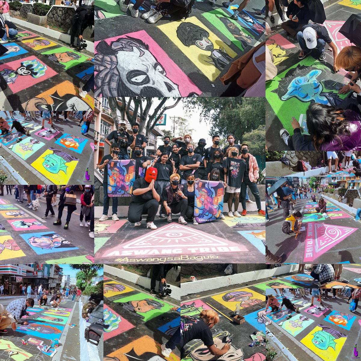 AswangNFT's tweet photo. Super proud of @Khalilshroom for conceptualizing and spearheading the #AswangSaBaguio event! Very happy to see my designs slowly spreading throughout the Philippines! ❤️‍🔥

And big ups to Guhit Talong for the dope chalk art! Looking forward to seeing you guys inside the Tribe! ❤️‍🔥 https://t.co/PXjWTslS6n