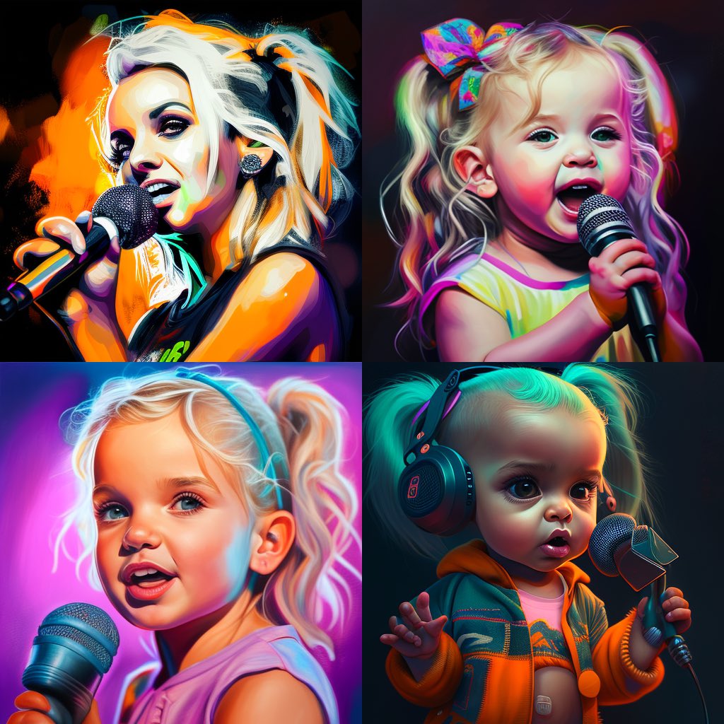 NelissaRM's tweet photo. Empecé a jugar con AI (Artificial Intelligence) y esto es lo que salió. #Britney #Shakira #JustinT #Nefertiti https://t.co/1T2hE8GNAt