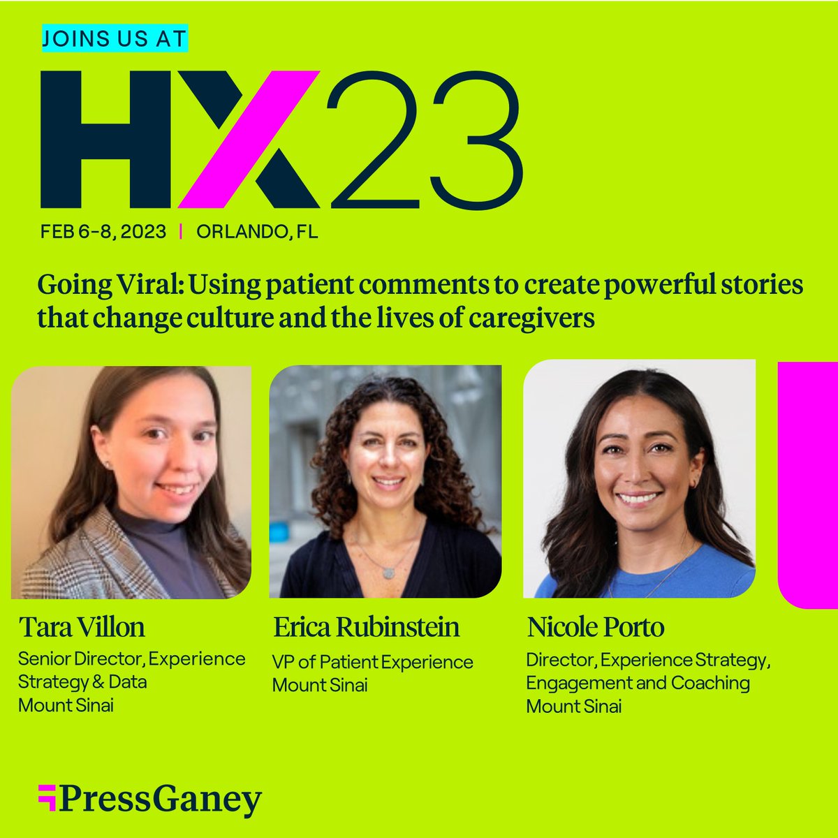 We are officially TWO weeks away from #HX23! 🙌

We have so many incredible #healthcare leaders presenting at this year conference, and this <a href="/MountSinaiNYC/">Mount Sinai Health System</a> session will be one you don't want to miss!