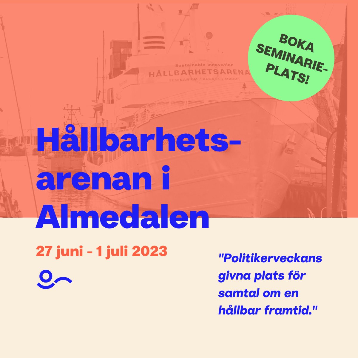 🌍 Hållbarhetsarenan är sedan många år Almedalens plats för samtal om en hållbar framtid. Boka idag och börja skapa de bästa förutsättningarna för ert event!

👉 Vad erbjuder Hållbarhetsarenan?
lnkd.in/ex-gb6_z

#hållbarhetsarenan #almedalen2023 #hållbartsamhälle