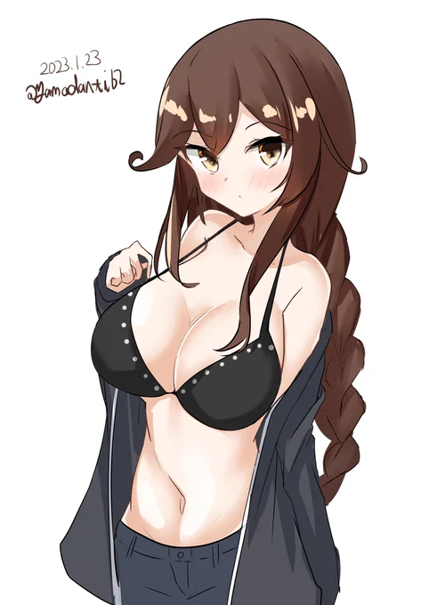 #艦これ版深夜の真剣お絵描き60分一本勝負#艦これ版真剣お絵描き60分一本勝負_20230123能代ちゃん 