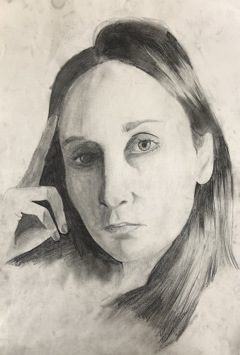 Fabulous portraits by our talented year 8 artists @Tranby_Art @Tranby_school - recent work inspired by the work of #kathekollwitz 🎨🖌️