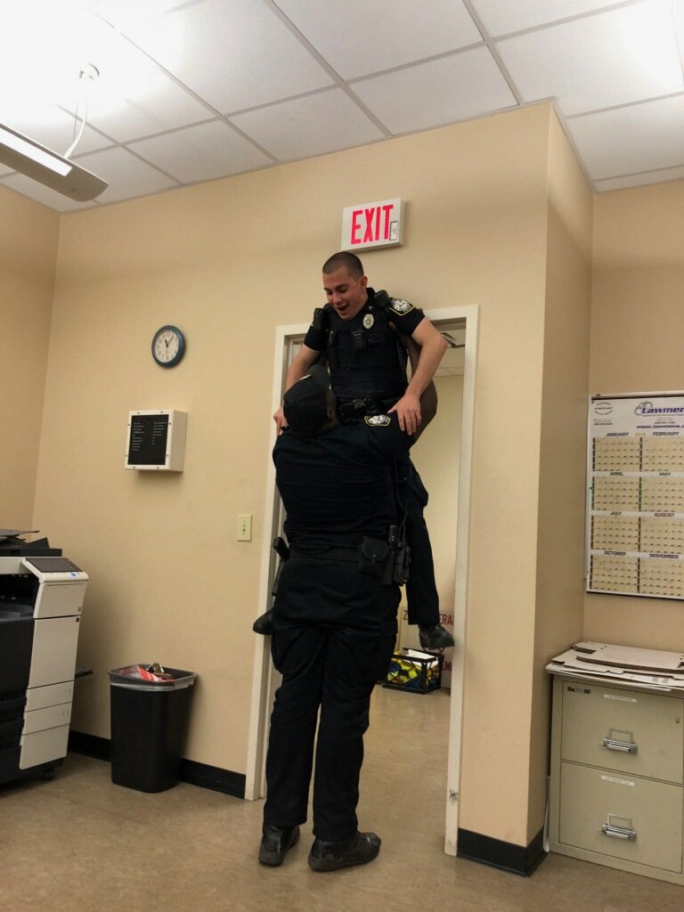 irmo_police's tweet image. &quot;NOBODY PUTS SERGEANT MIELKE IN THE CORNER!&quot; 

If you need a little &quot;Monday Morning-pick-me-up&quot;, Sergeant Hugue&apos;s got you! 

#irmosc #IrmoStrong #HulkMode #MondayMotivation  #HeAintHeavyHesMyBrother #OkraPD #DontDropHim #LiftWithYourLegs #DoYouEvenLift #YouRaiseMeUp