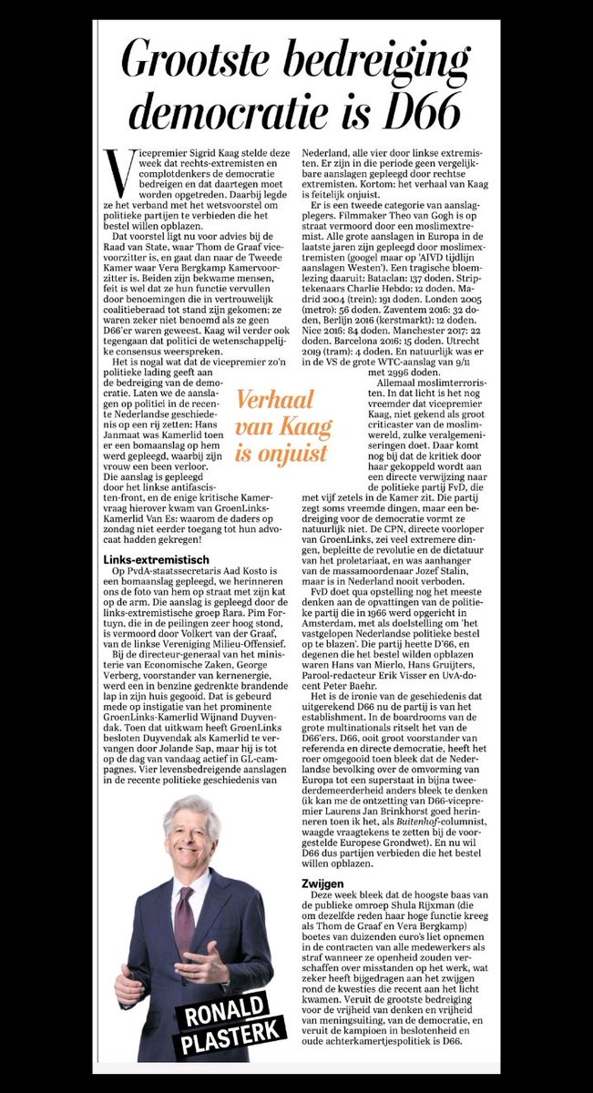 Weer sterk  verhaal van plasterk!