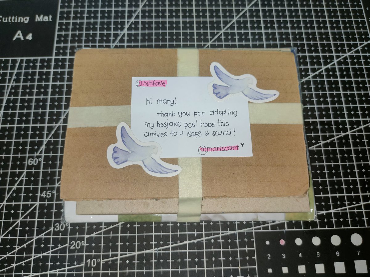 pshfave's tweet photo. ˗ˏˋ꒰ #pshfave_mails ꒱

ೃ⁀➷ ..... @_mariscart ; #marisproof

heejake came home safely today ! thank you so much for the smooth transaction 🫶 https://t.co/lLNgDDvZ7O