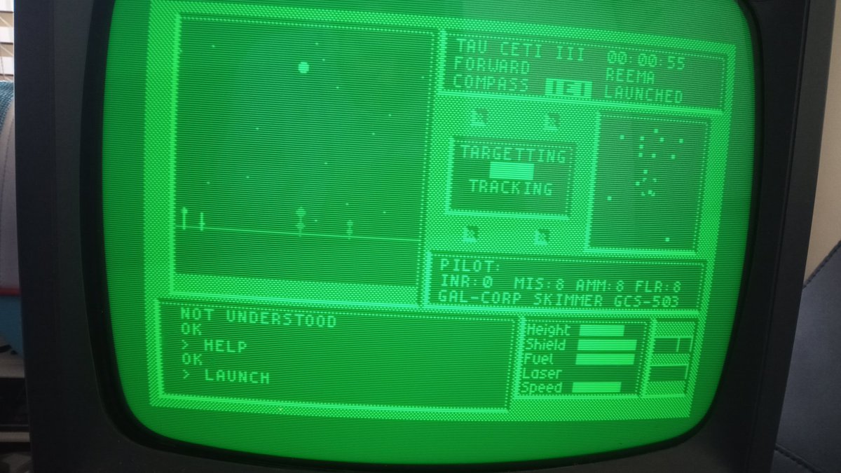 slicebargames's tweet image. We've found (and got working) possibly the earliest inspiration for the Astra Protocol series, Tau Ceti, a 1986 Amstrad CPC 464 game.

Looks great on the old green screen monitor

#retro #amstrad #cpc464 #astraprotocol #retrogame