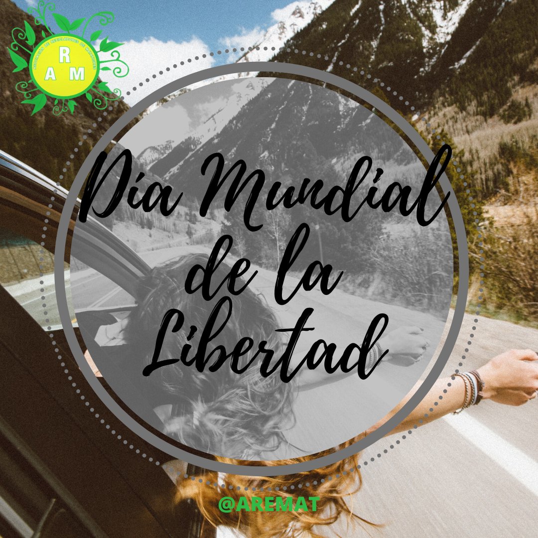 AREMATASOCIAC's tweet photo. Se celebra el Día Mundial de la Libertad.
La libertad es concebida como un derecho humano fundamental de las personas, referido a la facultad de los individuos para elegir su forma de vivir, pensar y actuar en la sociedad de manera responsable, sin coerciones ni obligaciones. https://t.co/YH6RgTylfq