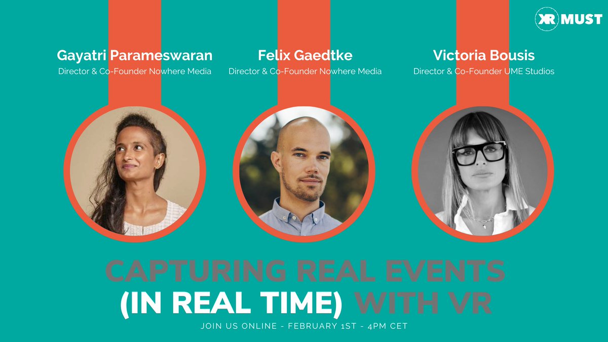XRMust 💫 (@xrmust) on Twitter photo NEW LIVE/ Next week we will host another #SXSW 2023 pre-show with @Now_Here_Media (<a href="/pgaya3/">Gayatri Parameswaran</a> x <a href="/FelixGaedtke/">Felix Gaedtke</a>) and <a href="/vicbousis/">Victoria Bousis</a> about non-fiction works in VR - and the choice of technology, production and distribution involved.
Please join us February 1st at 4PM CET 🥰 NEW LIVE/ Next week we will host another #SXSW 2023 pre-show with @Now_Here_Media (<a href="/pgaya3/">Gayatri Parameswaran</a> x <a href="/FelixGaedtke/">Felix Gaedtke</a>) and <a href="/vicbousis/">Victoria Bousis</a> about non-fiction works in VR - and the choice of technology, production and distribution involved.
Please join us February 1st at 4PM CET 🥰