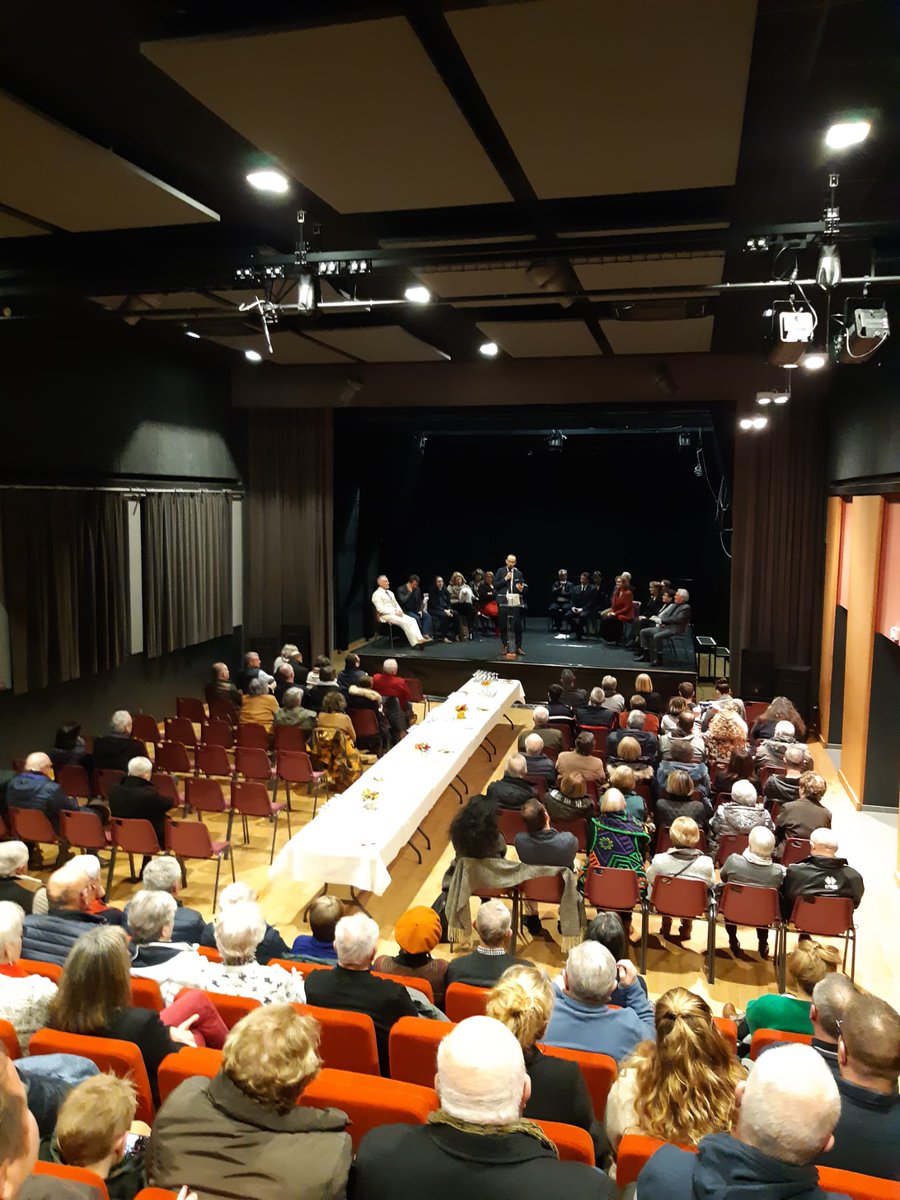 Prefet23's tweet photo. Sur invitation des élus locaux, Monsieur Bastien Mérot, secrétaire général, Monsieur Gilles Pellegrin, sous-préfet d’Aubusson et Madame Anne Gevertz, sous-préfète, ont participé aux cérémonies de vœux 2023, organisées par les maires de #dunlepalestel #pionnat #viersat et #marsac https://t.co/nM0BtkdizF