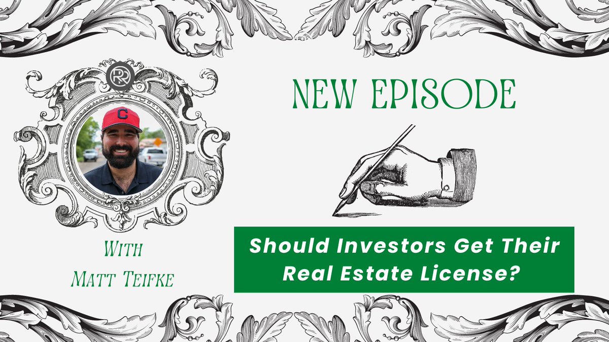 ResilientRei's tweet photo. New Episode!

We're hearing from @MatthewTeifke Founder of @TRE_ATX 

- How to build a brokerage centered around investors

- The Austin, TX market

- Should investors get their RE license?

Super fun conversation! https://t.co/9kqRUML0zo