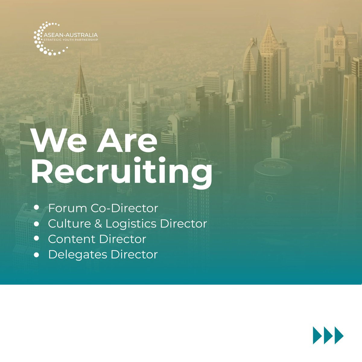 AusASEANyouth's tweet photo. Looking for a new international volunteer opportunity? Join AASYP’s growing team to shape the Forum leadership team to run the AAYLF 2023 in KL, Malaysia. To apply, click here: https://t.co/IYxk0H4dXT Closes 5 February 2023. #AASYP https://t.co/VlQzdvABrj