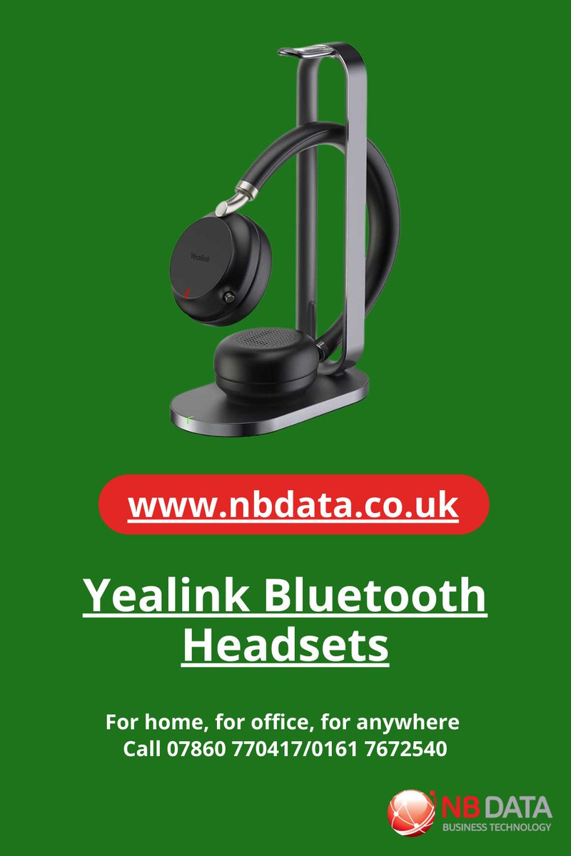 Vitaltelecoms's tweet image. How to cut out background noise when working from home!

Choose Bluetooth Headsets by Yealink
Charging stand
Wireless charging
Microsoft Teams Certified

Call 0161 7672540

#BizHour #Yealink #NBData