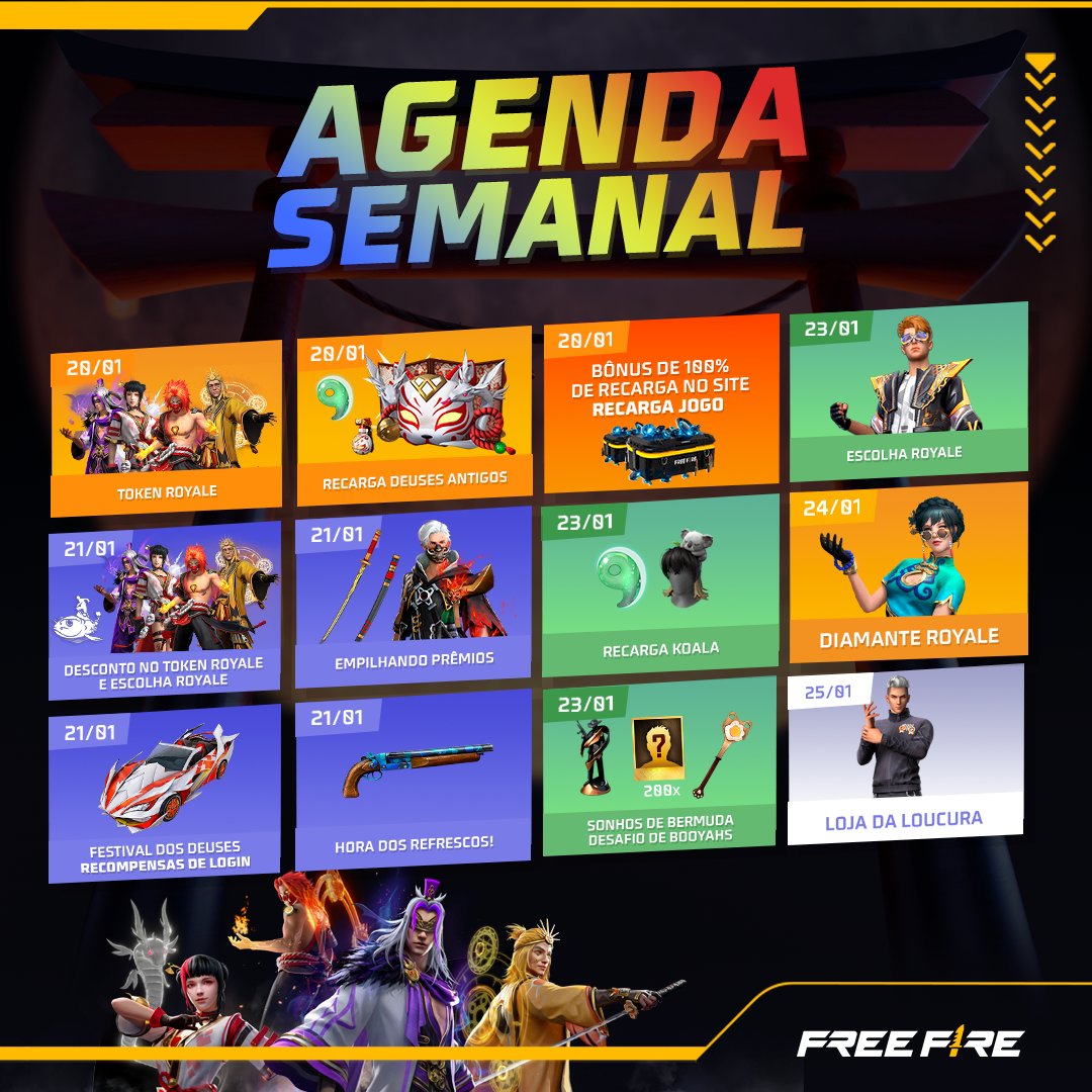 Free Fire: Assinatura Semanal [Recarga]