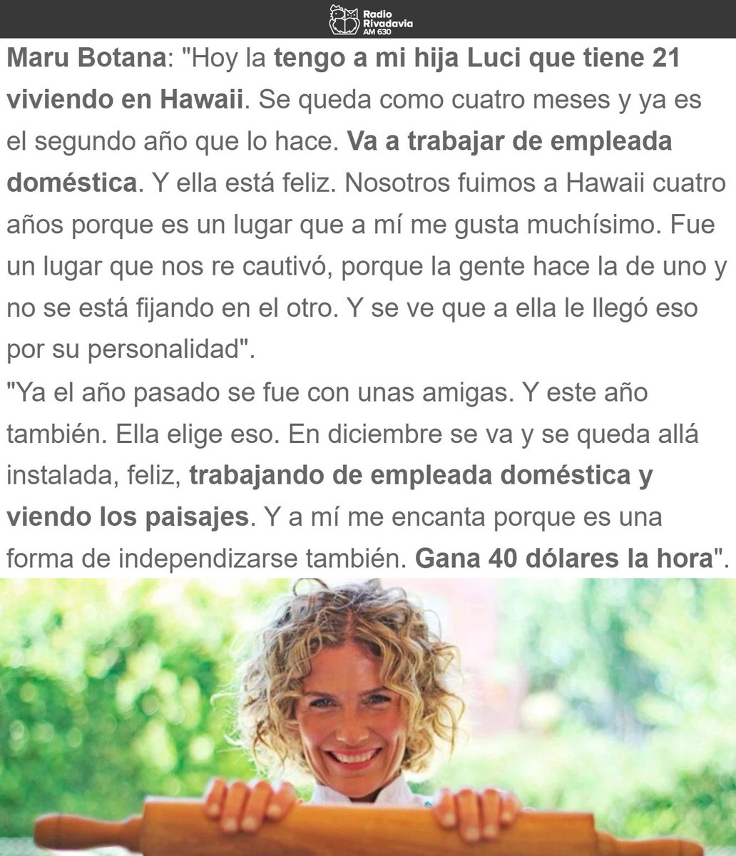 'Hawaii':
Por las declaraciones de Maru Botana en #SiPasaPasa