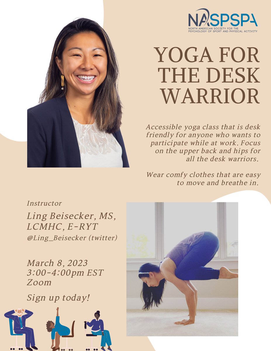Katie Hirsch (@katie_hirsch12) on Twitter photo Our second Student Choice Workshop will be offered a couple weeks later!
Topic: Yoga for the desk warrior
Facilitators: Ling Beisecker (PhD student at <a href="/UNC/">UNC-Chapel Hill</a>)
📅: March 8th at 3:00-4:00pm EST/ 12:00-1:00pm PST
🔗: bit.ly/3IWPWFj
Cost: FREE Our second Student Choice Workshop will be offered a couple weeks later!
Topic: Yoga for the desk warrior
Facilitators: Ling Beisecker (PhD student at <a href="/UNC/">UNC-Chapel Hill</a>)
📅: March 8th at 3:00-4:00pm EST/ 12:00-1:00pm PST
🔗: bit.ly/3IWPWFj
Cost: FREE