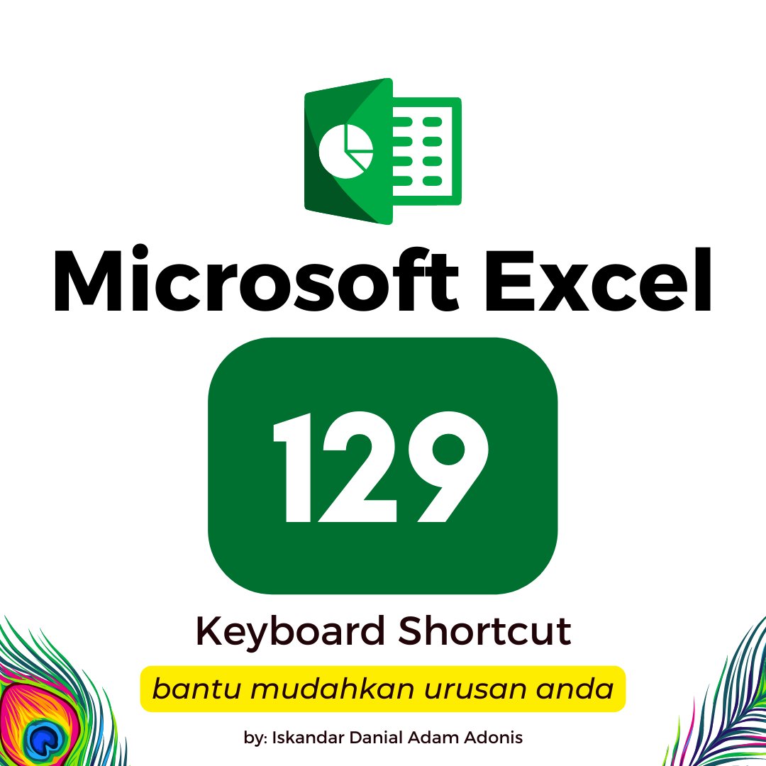 Microsoft Excel ni sebenarnya tool yang sangat UNDERRATED

Tapi sayangnya, tak ramai tahu cara nak UNLOCK ease of use Excel ni.

Itu sebabnya saya sediakan E-book 129 Keyboard Shorcut Excel

Saya nak bagi PERCUMA je!

Just:
• Follow
• RT
• Reply 'free'

Saya akan DM anda