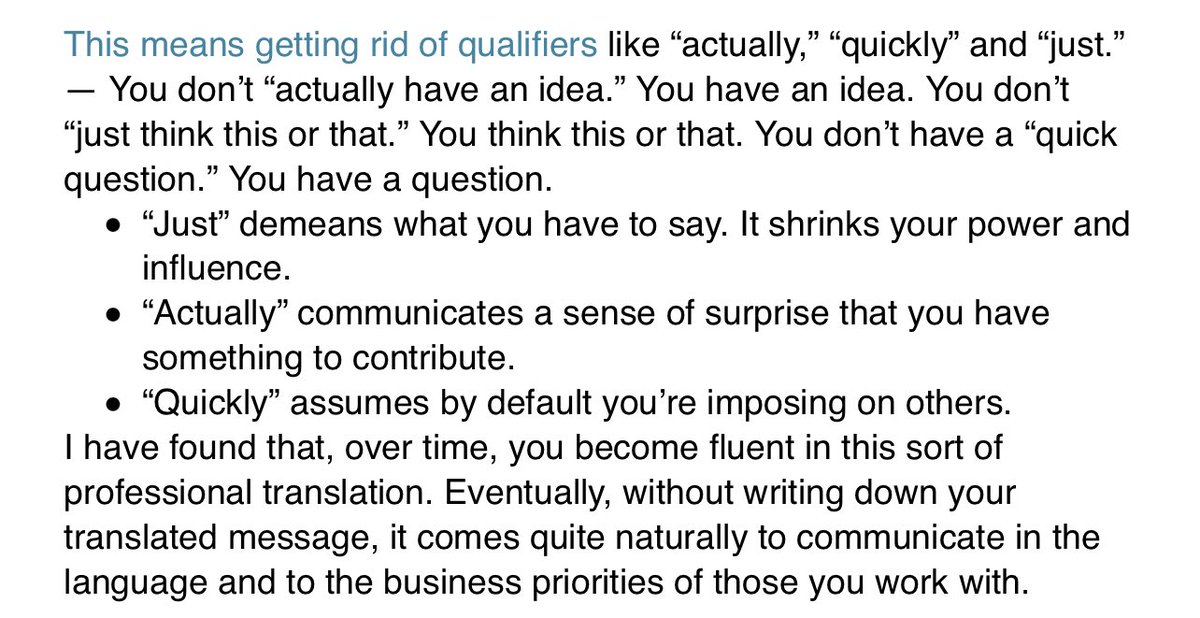 I’m loving this Leadership Reset series from <a href="/sammyragland/">Samantha Ragland</a> and today’s is *so* actionable for me. mailchi.mp/pressinstitute…

I use these words! I never thought about it! Now I can do better.