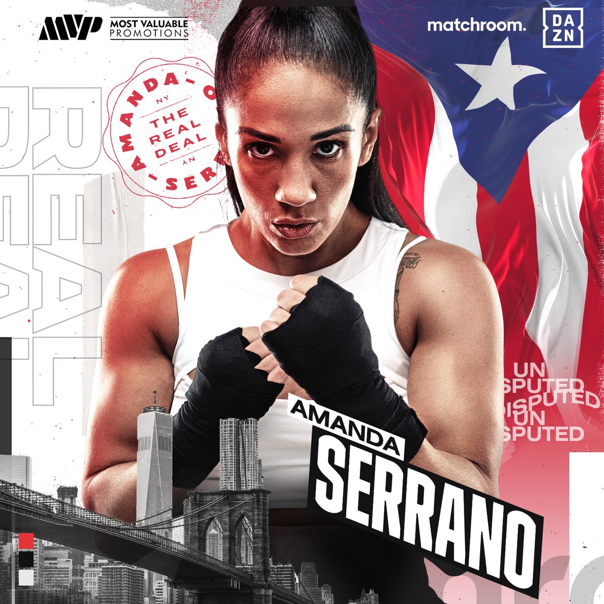 MatchroomBoxing's tweet photo. 𝗧𝗛𝗘 𝗥𝗘𝗔𝗟 𝗗𝗘𝗔𝗟 🇵🇷👊 @Serranosisters

#SerranoCruz | Feb 4 https://t.co/MDEuMDnhgC